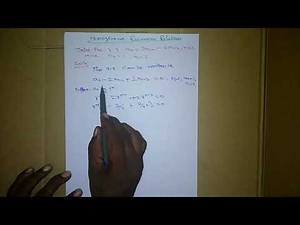 Using Generating Function solving the Recurrence Relation