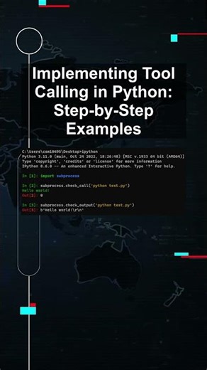 Implementing Tool Calling in Python: Step-by-Step Examples #ai #artificialintelligence Implementing