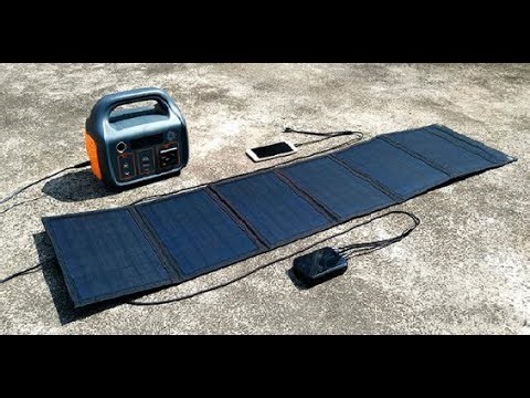 Review 1000W Solar Panel Portable Folding Bag Unboxing Aliexpress