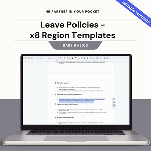 Human Resources Templates | Leave Policies 8 Regions | Leave Policies | USA, UK, Australia, NZ, South Africa, India, Canada, Ireland - Etsy Australia