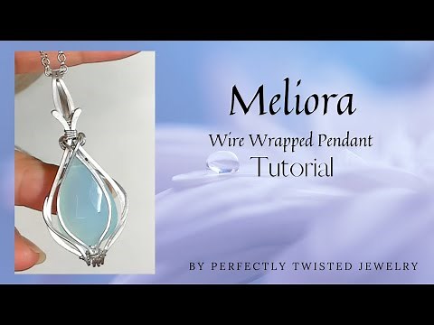 FOCAL BEAD PENDANT - Beginner Wire Wrapped Jewelry Frame Pendant Tutorial
