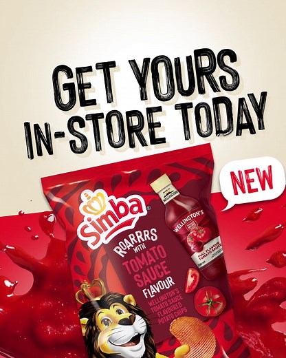 If you haven't heard the news yet, the new Simba Tomato Sauce Flavoured Chips have hit the shelves, so get yours straight from the sauce! #FortheLoveofTomatoSauce #RoarrrsWithFlavour | Simba Chips