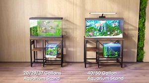Bestier Rustic Brown 30 in. Aquarium Stand with Shelves, Fish Tank Stand with Power Outlet USTHDCZUS-P300178S-RST-RBT-M