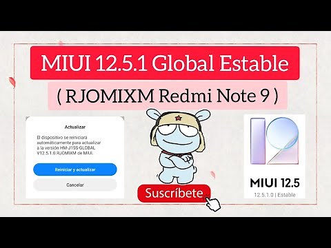 MIUI 12.5.1 Global Estable | Xiaomi Redmi Note 9 | RJOMIXM