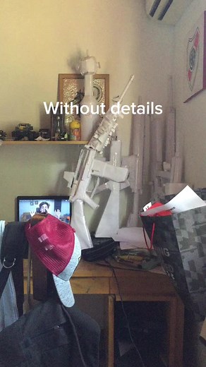 Enhancing a Paper Sniper Rifle: Before and After Comparison