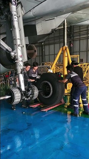 Changing a Main Landing Gear Wheel | Aircraft Maintenance in Action