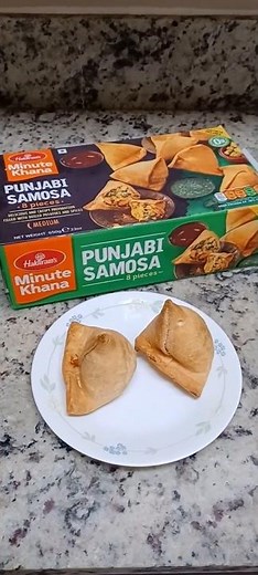 Haldiram's Frozen Punjabi Samosa Airfried Snack on a lazy day