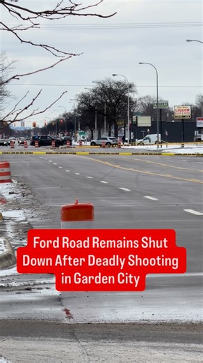 TCD News on Instagram: "Ford Road remains shut down as Garden City police continue investigating a deadly shooting that happened early morning at Rockstarz Bar. The shooting occurred sometime between 1 a.m. and 5 a.m., leaving two people shot. One victim was pronounced dead at the scene, while the second was transported to a Hospital in Livonia for treatment. As of 3 p.m., police continue to block off Ford Road between Venoy and Radcliff while investigators process the scene. Authorities say the