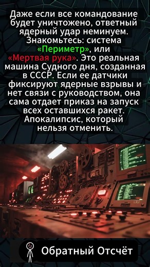 Машина Судного Дня существует: Что такое «Мертвая рука»? ☢️