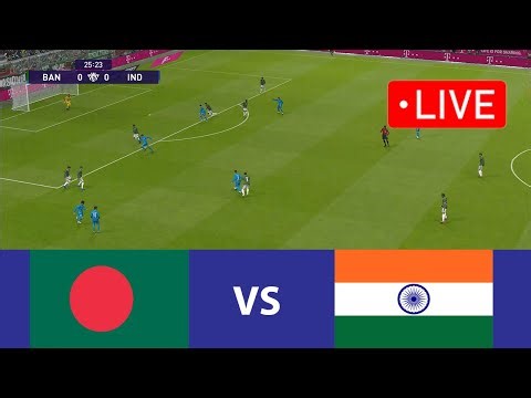 🔴LIVE: India vs Bangladesh | Bangladesh football match live I BAN vs INIDA LIVE PES 21 Simulation