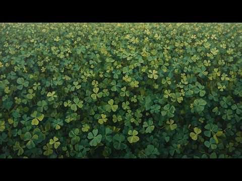St. Patrick’s Day Shamrock Field Vintage Painting | Frame TV Art | 2-Hour Screensaver