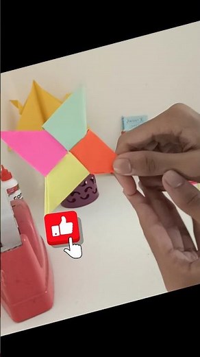 Easy DIY Multi-Color Paper Ninja Star 🎨⭐