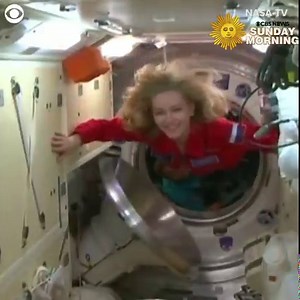 A Russian actress and a director arrived at the International Space Station on Tuesday. Actress Yulia Peresild and director Klim Shipenko will spend 12 days aboard the ISS to shoot part of a movie about a medical emergency in space. https://cbsn.ws/3AfmjH2 | CBS Sunday Morning