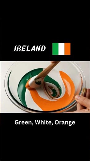 Ireland Flag Mix Colors 🇮🇪 | Beautiful Green White Orange Flag Animation | 4K HD