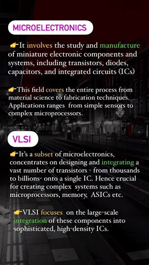 Microelectronics vs VLSI : Here is the difference if you dnt know 🙌✅#vlsi #chipdesign