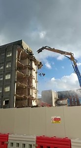 The work to demolish New Town House in the centre of Warrington has become something of a spectator sport in recent works. The council offices have moved to Time Square so this 1970s building is being pulled down. The land could become home to almost 1,000 homes in the future. | Warrington Guardian