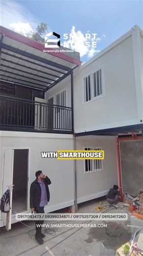 2 UNITS CUSTOMIZED PREFAB CONTAINER HOUSE #prefabcontainerhousephilippines #prefabhouse #smarthouse