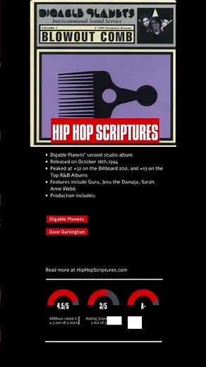 Digable Planets’ Blowout Comb Album Anniversary