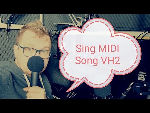 How to sing with MIDI Song - Yamaha PSR Vocoder VH2 tutorial