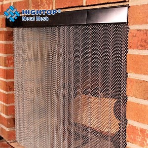 [Hot Item] Decorative Artistic Chain Link Wire Mesh for Fireplace Screen Curtain