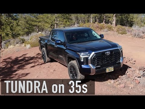 2022 Toyota Tundra with 35s on stock OEM wheels | 35/12.5/R20 Goodyear Fierce Attitude