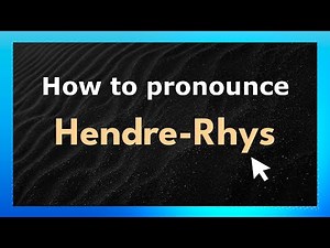 How to Pronounce Hendre-Rhys (Welsh Pronunciation / Wales, UK) with Audio and Phonetic Spelling