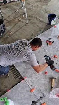 Installation of 73x73 Rectified Ceramic Tiles