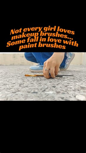 Some fall in love paint brush...🫠😐...Artist drop a comment....💁...#artists related#viralshorts#paint