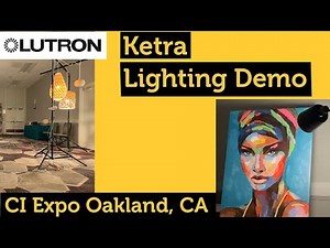 Lutron Ketra wireless lighting system - tunable color, circadian rhythm, vibrancy CIExpo Oakland, CA