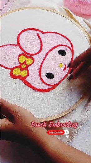 Punch embroidery 💝🎖️⭐ Melody