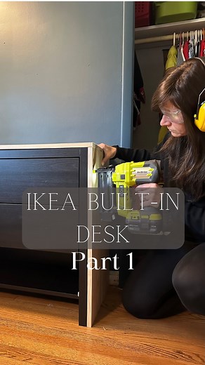 93K views · 81 reactions | IKEA BUILT-IN DESK HACK - PART 1 My son asked for a desk to do his homework and shelves for his legos. To make it more functional, I’m adding an IKEA dresser. This was inspired by @cassmakeshome What do you think so far? To see the step by step process, check out my stories “IKEA desk hack” Follow to see the final reveal! #ikeahack #ikeahome #diyproject | Theedgewoodhome | Facebook