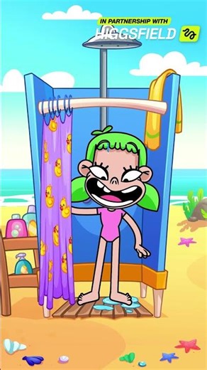 Stop! 😱❌ Clean your feet before using the swimming pool #forkids #preschool #learning #hygiene
