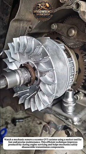 CVT Variator Removal Tool | Smart Scooter Engine Repair Technique