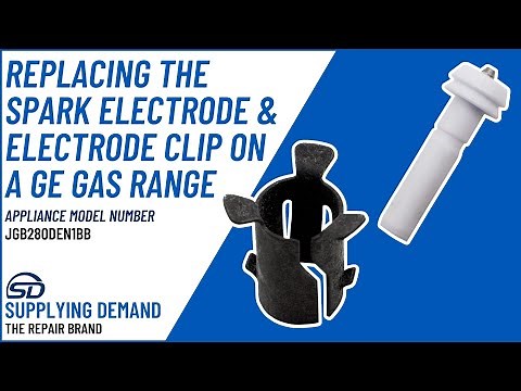 How to Replace A Spark Electrode & Electrode Clip on a GE Gas Range Model JGB280DEN1BB