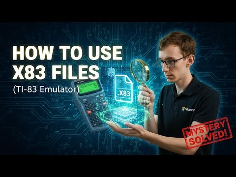 How to Use X83 Files (TI-83 Emulator)