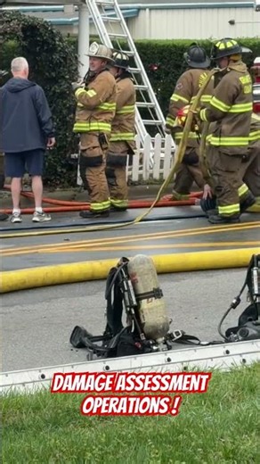 Damage Assessment Operations! 🏠🚒 #emergencyresponse #northcarolina #rowan #structurefire