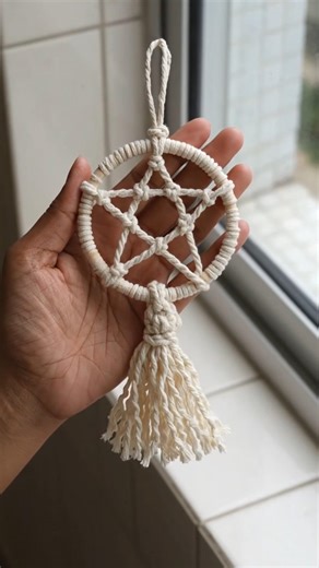 Easy Macramé Star Decor ✨ DIY in Minute