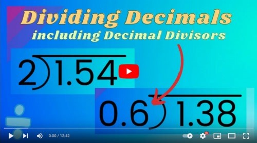 Dividing Decimals (Tenths & Hundredths) Arithmetic Lesson Video
