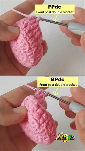 Quick Crochet Tip | Front Post vs Back Post Double Crochet - Easy Tutorial #crochet