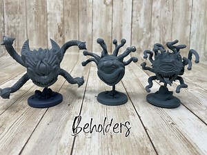 Beholder and Specter Monster Miniatures: Flying Base, D&D, Pathfinder, Primed/unprimed - Etsy