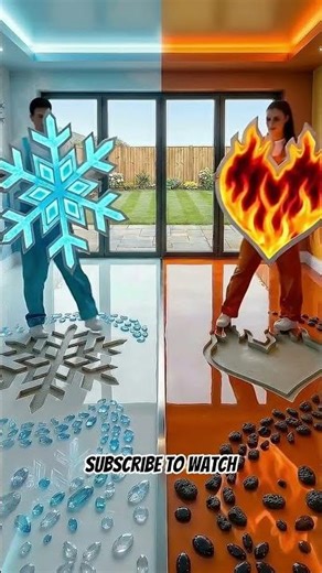 THIS DOUBLE FLOOR IS AMAZING! Fire & Ice Epoxy Luxury Floor#epoxy#epoxyfloor