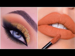 Gold Cut Crease Eyeshadow Tutorial/ Full Cut Crease Eye makeup tutorial