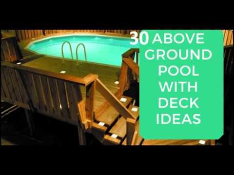 30 Amazing Above Ground Pool with Deck Ideas [Swimming Pool Idaes]