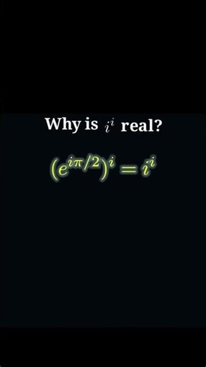 What is i^i? The Most Mind-Blowing Math Result Explained!