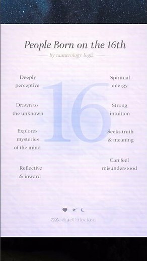 People Born on the 16th According to Numerology