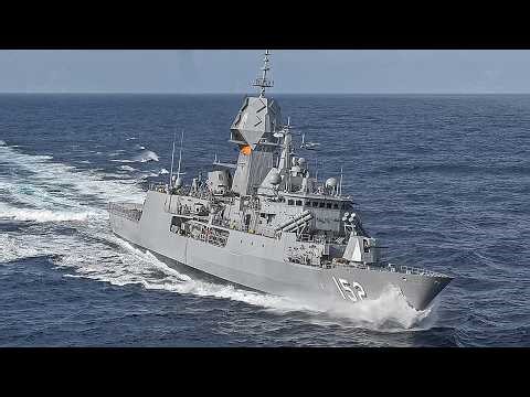 Royal Australian Navy's Massive ships in Action in the Middle of the Sea