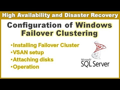 Windows Failover clustering in SQL server || Configuration of windows failover clustering || Ms SQL