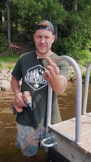 Love these GRK fasteners, they are extremely strong, easy to use, self drilling so no need to pre drill. They have a built in washer on the head. #carpentrywork #carpenter #carpentryskills #carpentrytip #constructionlife #constructionworker #dockbuilders #docks #docklife #deckbuilding #decks #deckconstruction #handyman #handymanservices #diyhomeimprovement #renovatingtips #renotips | Meyers.makes