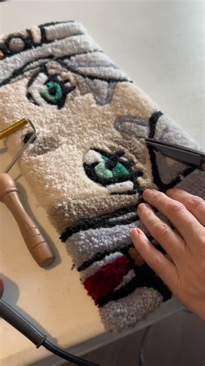 Frieren Custom Keyboard Rug #frieren #frierenbeyondjourneysend #rugtufting #handmade #shorts