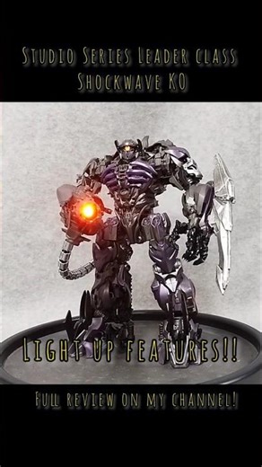 Light up features! Studio Series leader class Shockwave figure KO Jinke Model